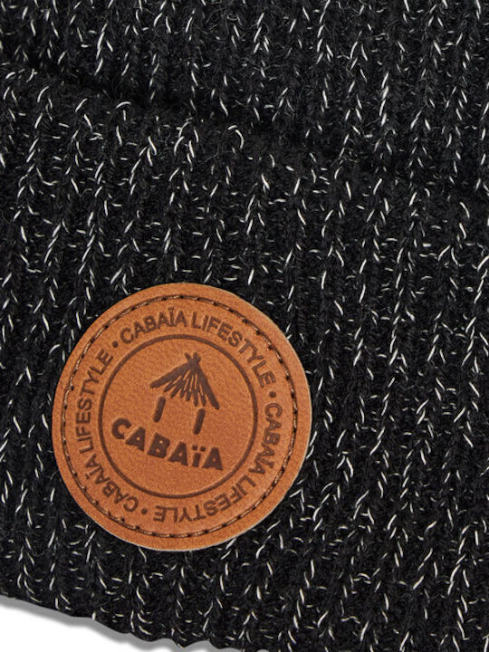 Ribbed Beanie Cap Black