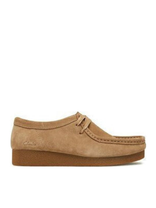 Wallabee Evosh Γυναικεία Μοκασίνια σε Μπεζ Χρώμα