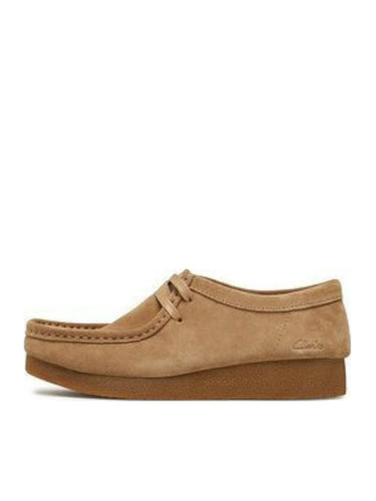 Wallabee Evosh Γυναικεία Μοκασίνια σε Μπεζ Χρώμα