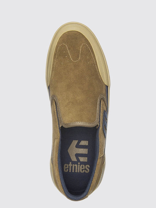 Πάνινα Ανδρικά Slip-On Καφέ