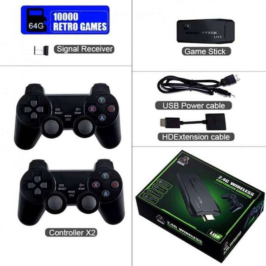 10000 Plus Retro Games and 2 Wireless Controllers Electronic Kids Handheld Console