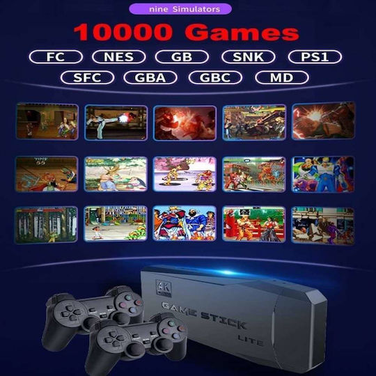 10000 Plus Retro Games and 2 Wireless Controllers Electronic Kids Handheld Console