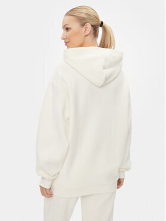 Ls Γυναικείο Φούτερ με Κουκούλα Εκρού (Ivory)