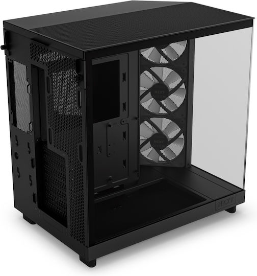 NZXT H6 Flow RGB Gaming Midi Tower Κουτί Υπολογιστή με Πλαϊνό Παράθυρο Μαύρο