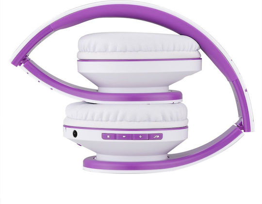 PowerLocus P2 Wireless / Wired Over Ear Headphones with Radio with 20 hours of Operation White