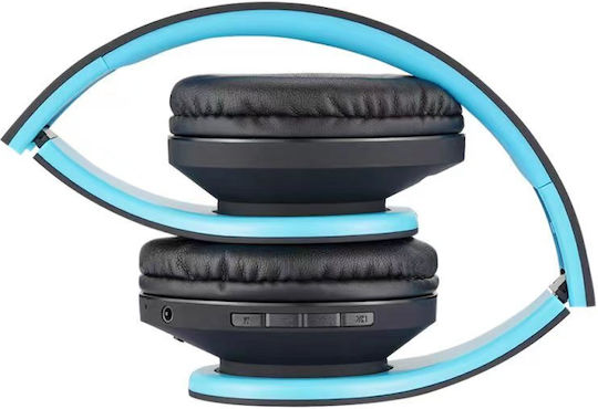 PowerLocus P2 Ασύρματα / Ενσύρματα Παιδικά Over Ear Ακουστικά με Ραδιόφωνο με 20 ώρες Λειτουργίας Μαύρα
