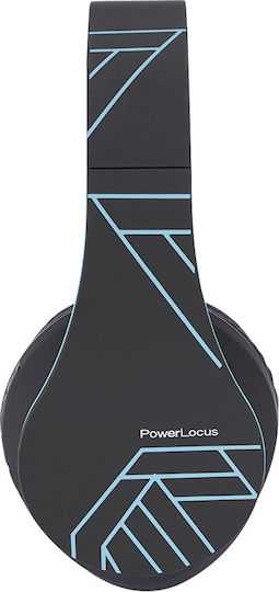 PowerLocus P2 Ασύρματα / Ενσύρματα Παιδικά Over Ear Ακουστικά με Ραδιόφωνο με 20 ώρες Λειτουργίας Μαύρα