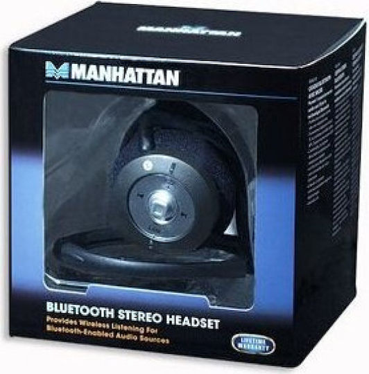 Manhattan 175944 Kabellose Bluetooth Am Ohr Kopfhörer mit 6 Stunden Betriebszeit und Quick Charge Silber