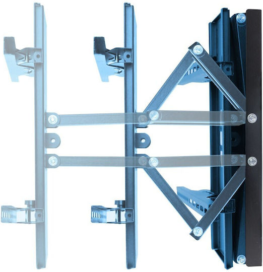 Esperanza ERW004 Βάση Τηλεόρασης Τοίχου έως 70" και 55kg Μαύρο