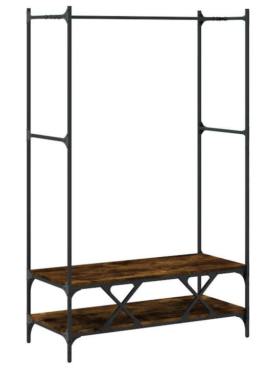 vidaXL Κρεμάστρα Δαπέδου από Ξύλο Καφέ 100x45x162.5cm