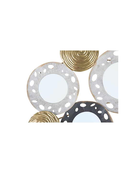 Mauro F Wall Mirror with Metallic Frame 91x54.5cm