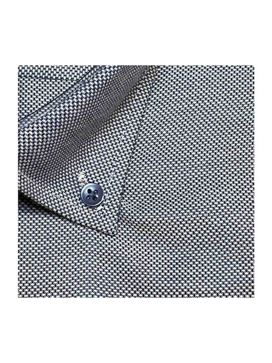 Long-sleeved Cotton Shirt Light Blue