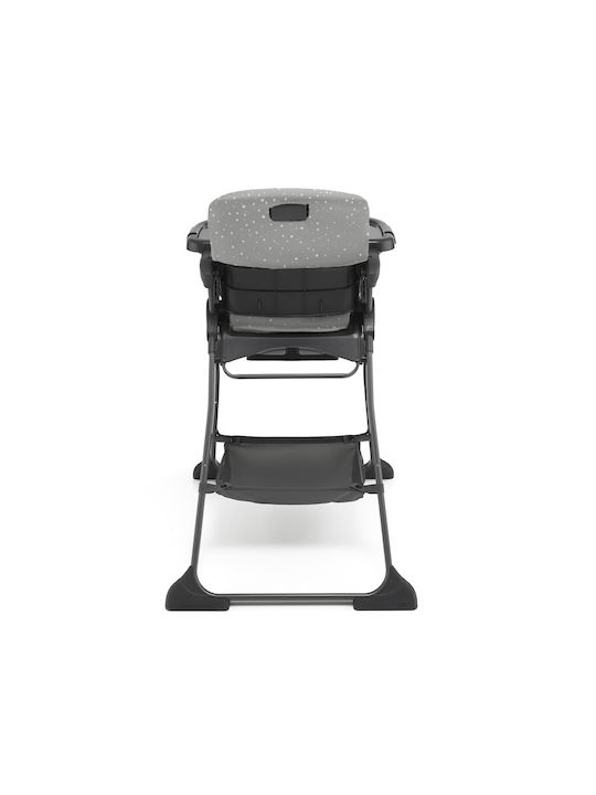 Kinderkraft Foldee Foldable Highchair with Adjustable Height Gray