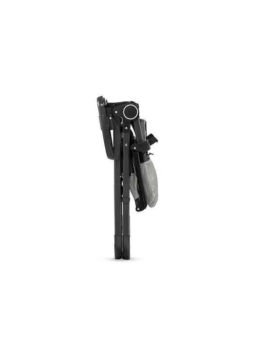 Kinderkraft Foldee Foldable Highchair with Adjustable Height Gray