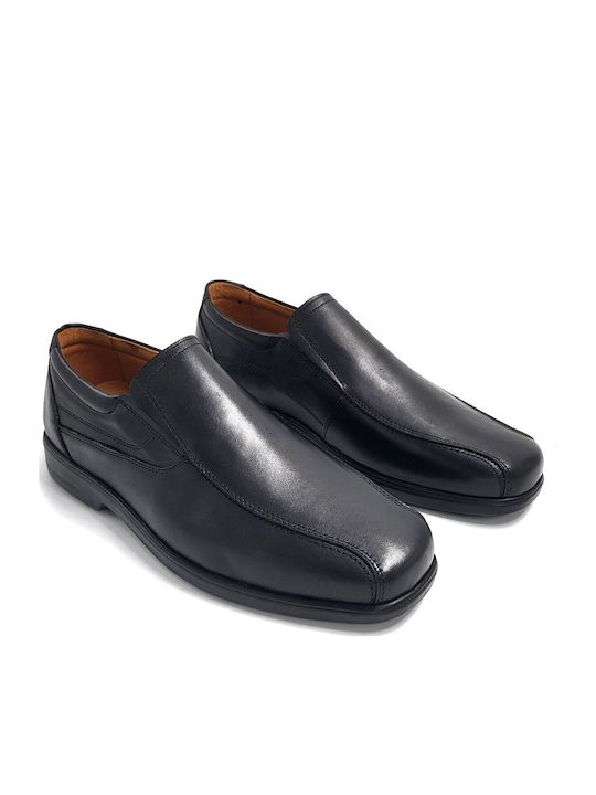 Δερμάτινα Ανδρικά Loafers σε Μαύρο Χρώμα