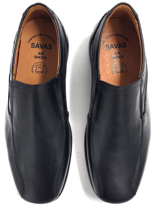 Δερμάτινα Ανδρικά Loafers σε Μαύρο Χρώμα