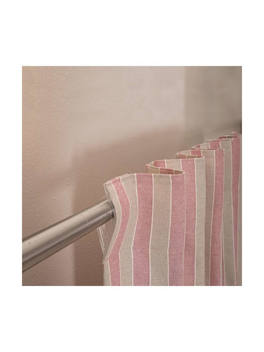 Teoran Curtain with Pencil Pleat Prado 06 Pink 140x275cm