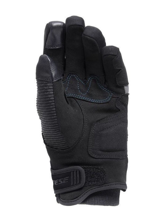 Dainese Trento Winter Women's Motorcycle Gloves Waterproof Black/Ocean-Depths