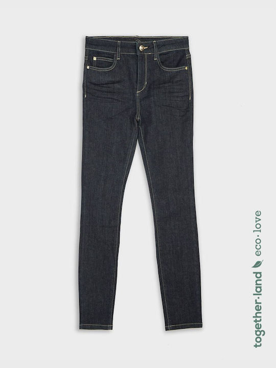 BSB Selena Women's Jean Trousers in Regular Fit Dark blue denim.