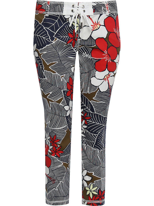 Damen Stoff Hose Green