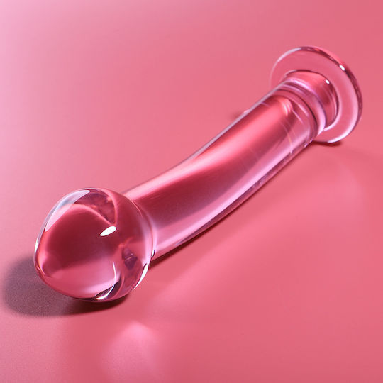 Ibiza Γυάλινο Dildo Ροζ 16.5cm
