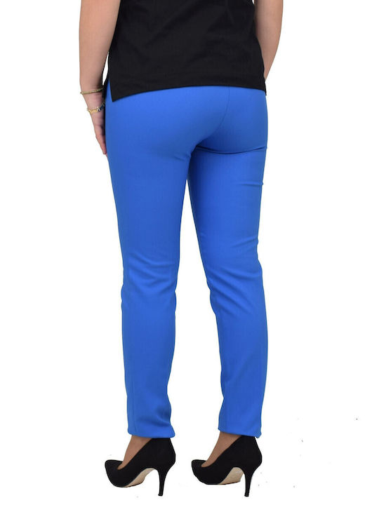 Damen Stoff Hose Blue.