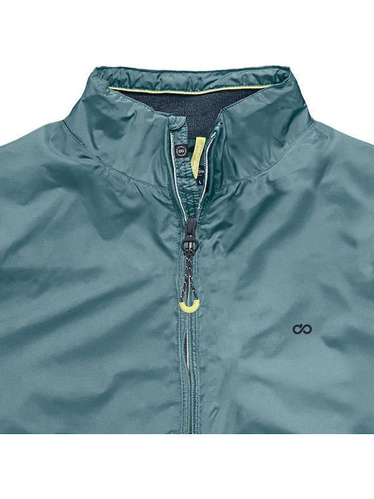 Double Men's Winter Jacket Windproof BLUE OPEN