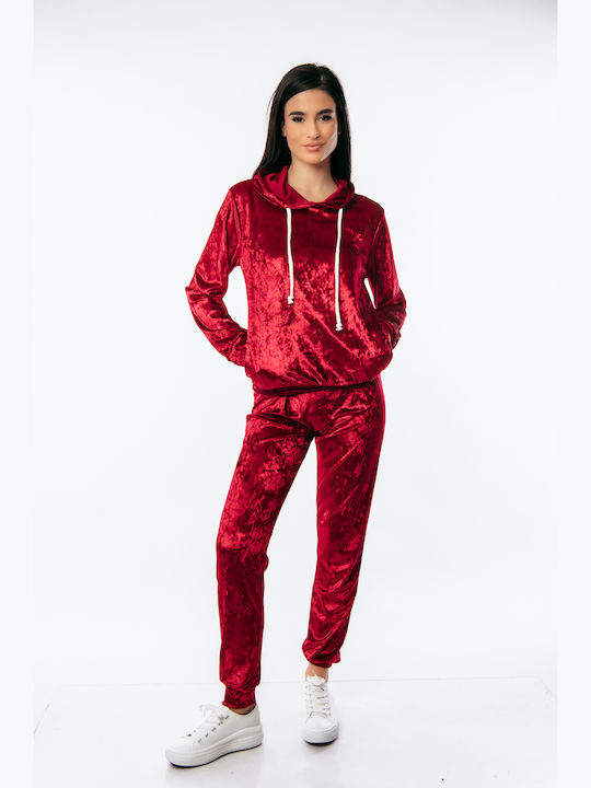 Dress Up Women's RED Set with Trousers with Elastic