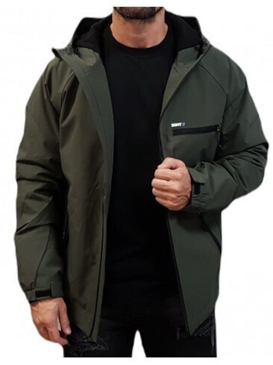 Basehit Herren Winter Jacke Lässig Oil Green