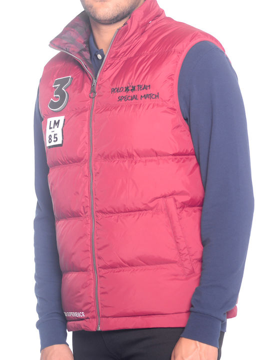 Ärmellos Jacke Burgundisch