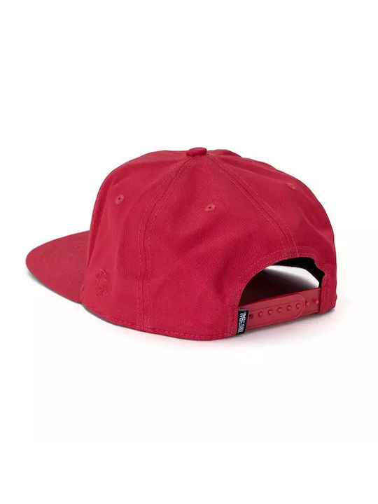 Jockey mit geradem Schirm Rot