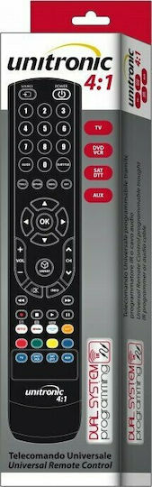 Unitronic Universal Τηλεχειριστήριο Unitronic 3097 4:1 για Τηλεοράσεις και Ψηφιάκους Δέκτες