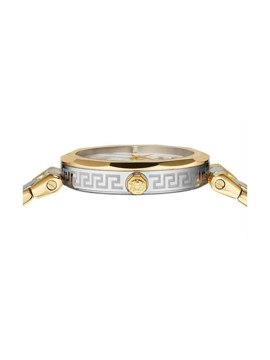 Versace Uhr mit Gold Metallarmband