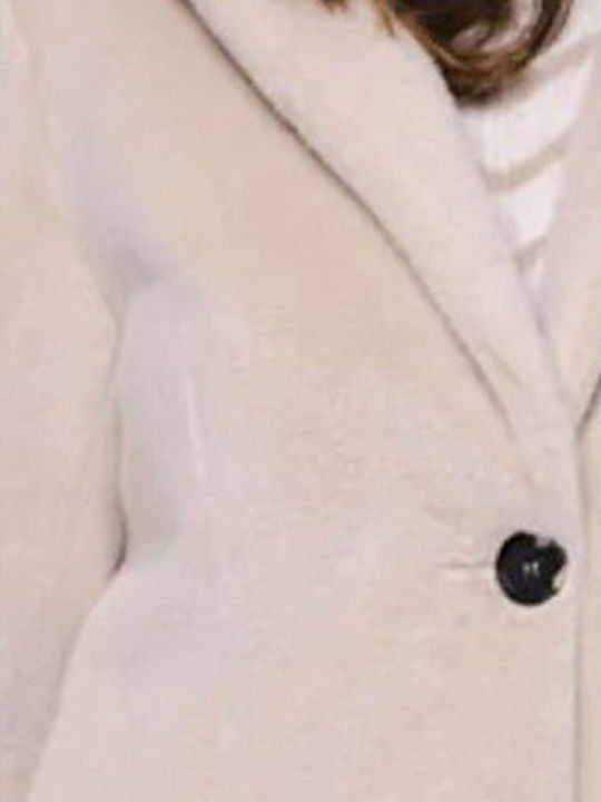 Lungă Blană de damă Blanc