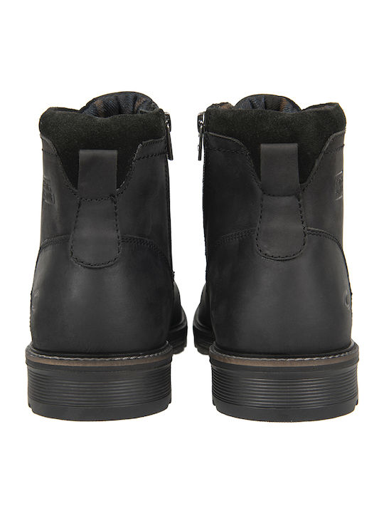 Leder Schwarz Herrenstiefel Anatomisch