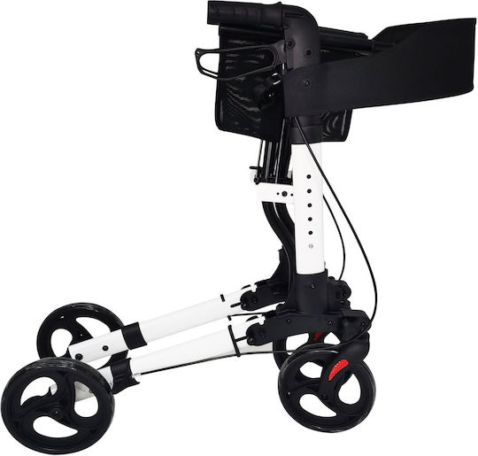 Mobiak Walky Foldable Wheeled Walker Aluminum White
