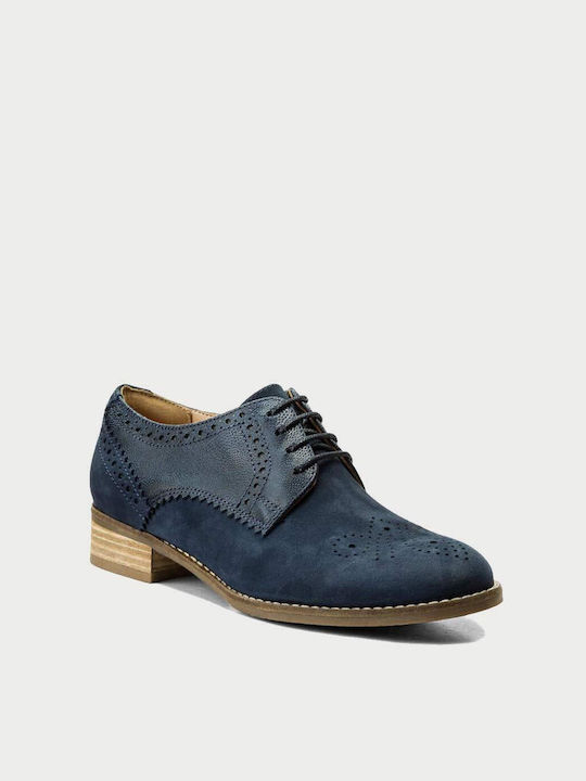 Clarks Netley Rose Γυναικεία Oxfords σε Μπλε Χρώμα