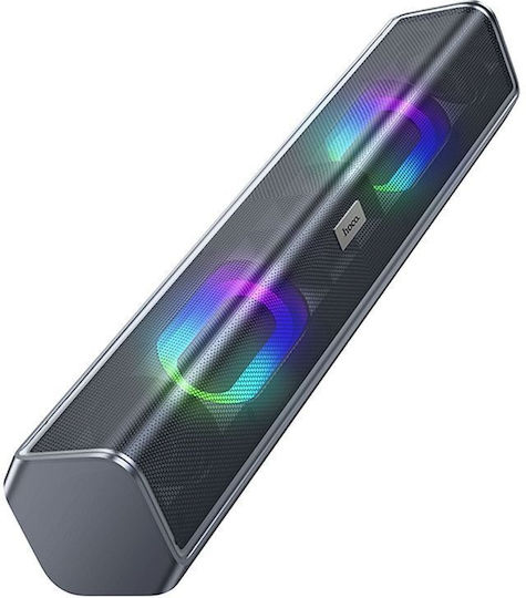 Hoco BS49 Bluetooth високоговорител 10W с радио и живот на батерията до 2.5 часа Metal Gray