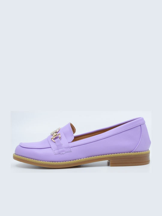 Il Mio Collection Leder Damen Loafers in Gold Farbe