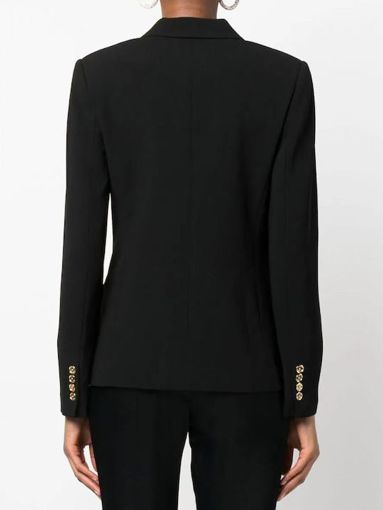 Michael Kors Damen Gekreuzt Blazer Black