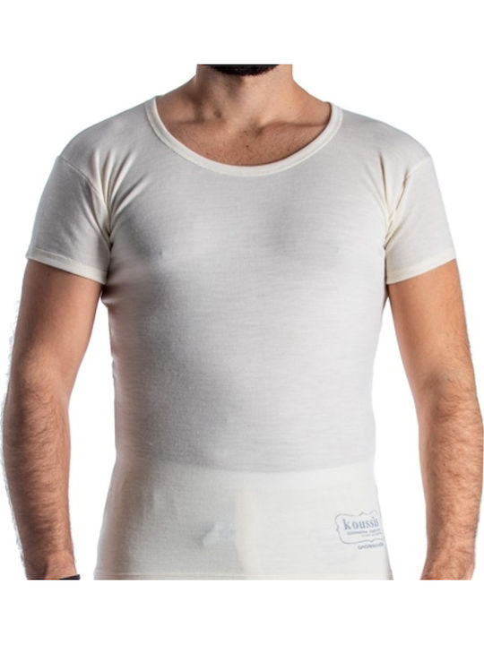 Men's Undershirt Short-sleeved Ecru