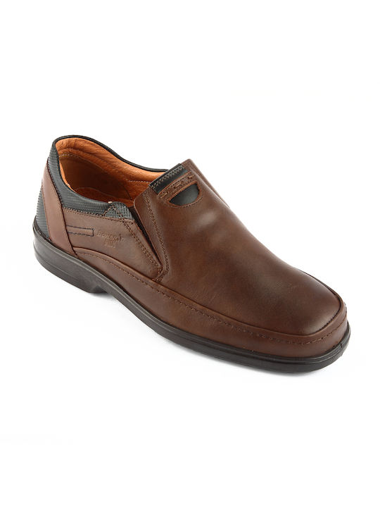 Boxer Men's Leather Casual Shoes Brown