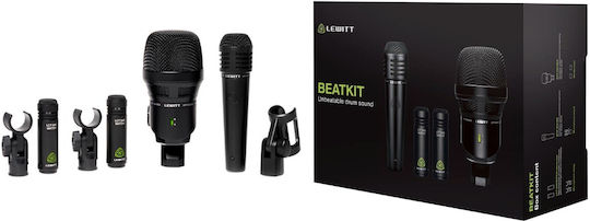 Lewitt Beatkit Комплект Безжично Δυναμικό Микрофон Щипка в Черен Цвят