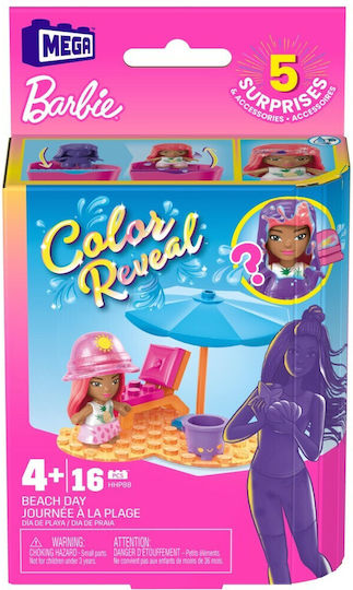 Mega Bloks Τουβλάκια Barbie Color Reveal για 4+ Ετών (Διάφορα Σχέδια) 1τμχ