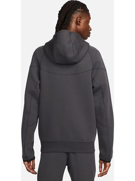 Tech Fleece Windrunner Cardigan With Gray Hood