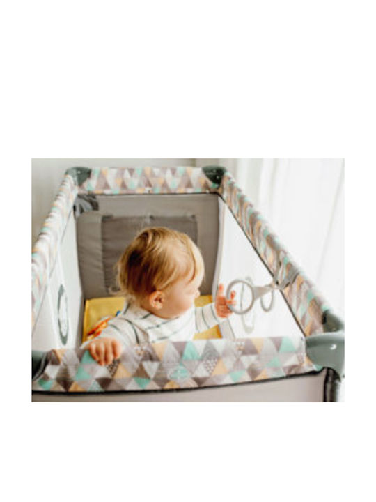 Lionelo Sven Plus Playpen 2 Levels with Changing Table & Mattress Grey Stone 127x65cm