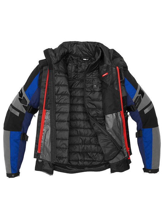 Spidi Men's Motorcycle Jacket 4 Seasons Waterproof Blue