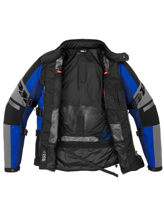 Spidi Men's Motorcycle Jacket 4 Seasons Waterproof Blue