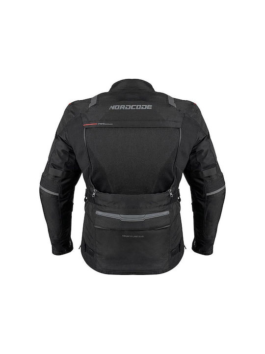 Nordcode Herren Motorradjacke 4 Jahreszeiten Schwarz