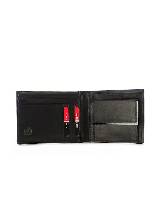 Leather Men's Wallet Cards Black